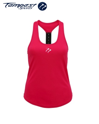 Tempest Women's performance strap back vest - Hot Pink